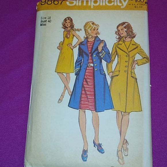 Simplicity 9867 Vintage pattern Uncut - Picture 1 of 4